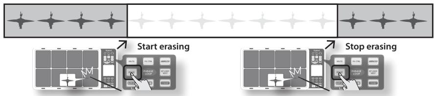 ROLAND OCTAPAD SPD-30 - Erasing a Track (ERASE) - 1