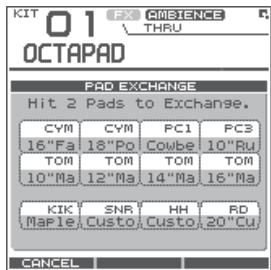 ROLAND OCTAPAD SPD-30 - Exchanging Pads (PAD EXCHANGE) - 1