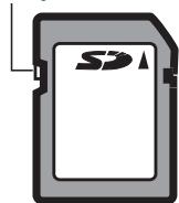 ROLAND R-44 - The SD memory card write protect feature (LOCK) - 1