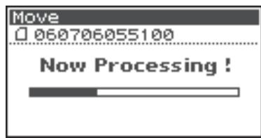 ROLAND R-44 - Moving a Project (Move) - 10