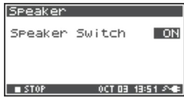 ROLAND R-44 - Speaker Settings - 3