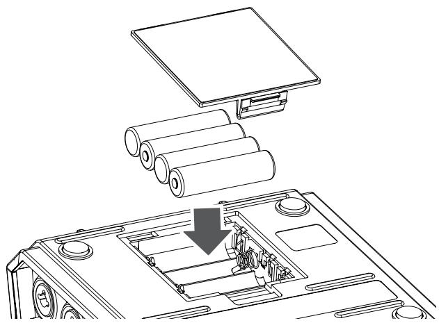 ROLAND R-44 - Caution when using battery power on the R-44 - 1