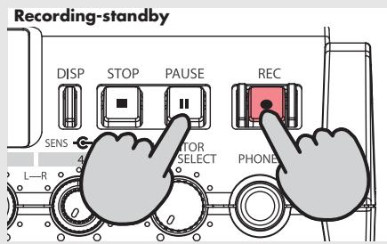 ROLAND R-44 - Recording standby - 1