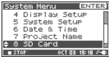 ROLAND R-44 - Formatting and Checking the SD Memory Card - 2