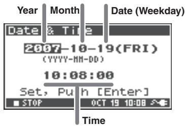 ROLAND R-44 - Date &amp; Time - 1