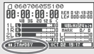 ROLAND R-44 - Recording standby - 2