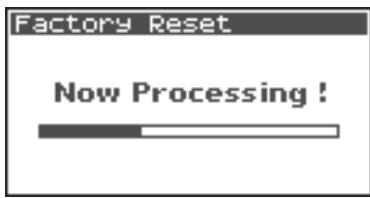 ROLAND R-44 - The "Are you sure?" confirmation message appears. Use the Cursor buttons [▲][▶] to select "Yes" if you are sure you want to execute or "No" if you decide to cancel without executing. - 2