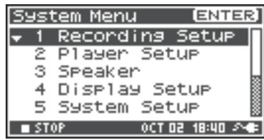 ROLAND R-44 - Speaker Settings - 1