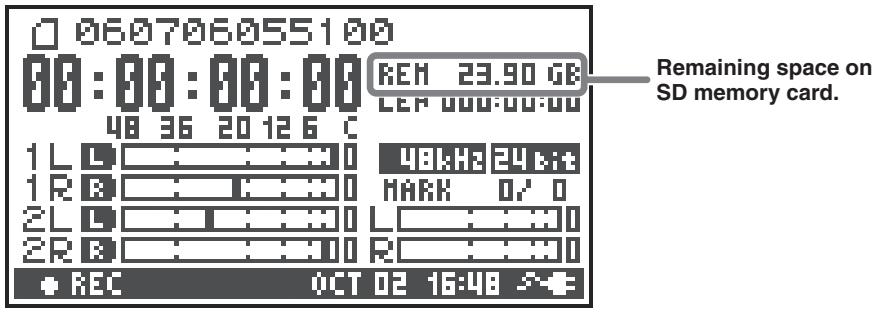 ROLAND R-44 - The Main screen - 2