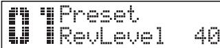 ROLAND VE-20 - Adjusting the level of the Reverb effect - 1