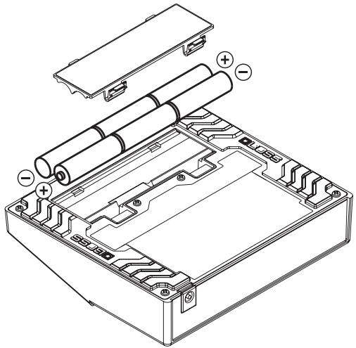 ROLAND VE-20 - Inserimento delle batterie - 1