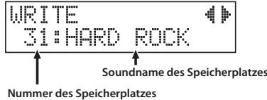 ROLAND VE-20 - Speichern eines Sounds als User-Sound - 2