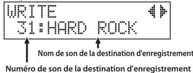 ROLAND VE-20 - Pour sélectionner la destination du son à enregistrer, tournez le bouton SOUND. - 1