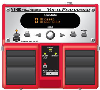 ROLAND VE-20 - - Funzioni con pedale per esecuzioni dal vivo - 1