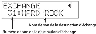 ROLAND VE-20 - Pour sélectionner le son qui doit être échangé avec le son sélectionné, tournez le bouton SOUND. - 1
