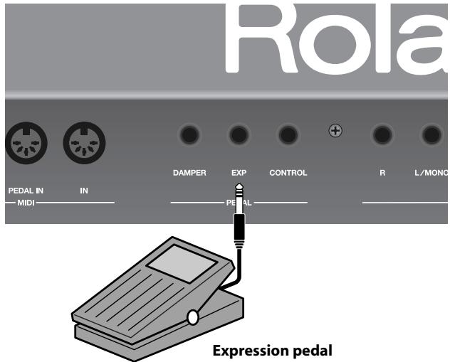 ROLAND VR-700 - Using a Pedal to Adjust the Volume - 1