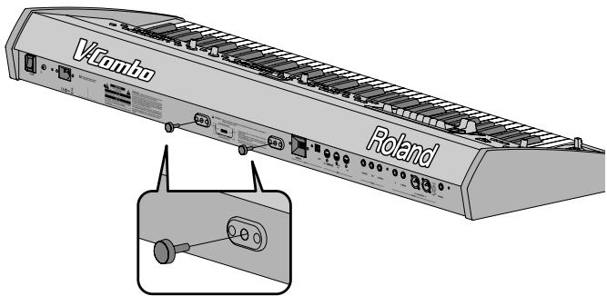 ROLAND VR-700 - Attaching the Music Rest - 1