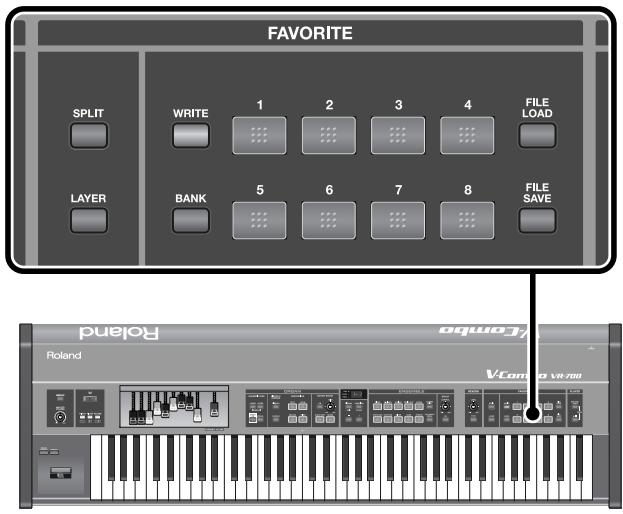 ROLAND VR-700 - Changing the amount of effect - 1