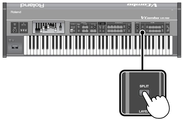 ROLAND VR-700 - Playing the upper part and lower part - 1
