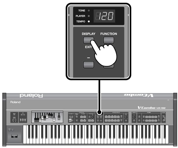 ROLAND VR-700 - Changing the Tempo - 1