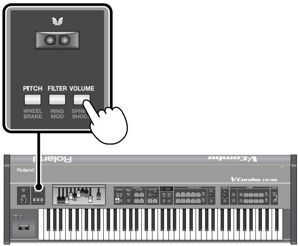 ROLAND VR-700 - Using the D Beam Controller to Modify the Sound - 1