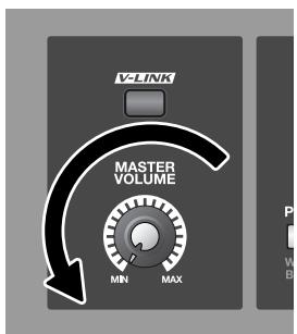 ROLAND VR-700 - Turn the [VOLUME] knob to the minimum position before you turn off the power. - 1