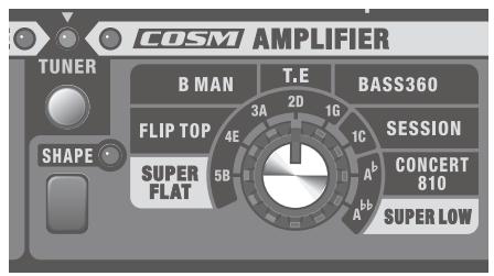 COSM AMPLIFIER TUNER B MAN T.E BASS360 FLIP TOP 4E 1G 1C SESSION SUPER FLAT 5B A^b CONCERT 810 A^bb SUPER LOW