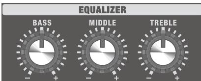 EQUALIZER BASS MIDDLE TREBLE