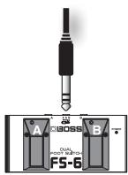ROLAND CB-120XL - Einstellungen des Fußschalters - 2