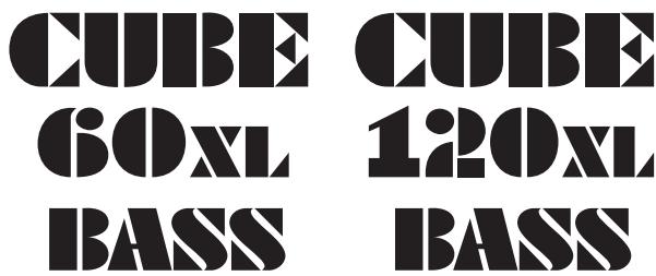 CUBE 60xL BASS CUBE 120xL BASS