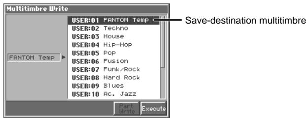 ROLAND FANTOM - Saving Multitimbre You've Created (Write) - 4