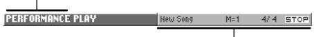 ROLAND FANTOM - Functions in the PERFORMANCE PLAY Screen - 1