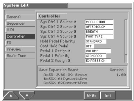 ROLAND FANTOM - Controller Settings (Controller) - 1