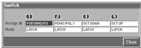 ROLAND FANTOM - Realtime Controller Button Settings - 1