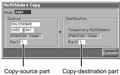 ROLAND FANTOM - Multitimbre Part Copy (PART) - 1