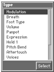 ROLAND FANTOM - Press [8 (Type)] - 1