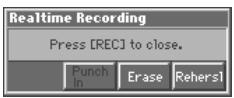 ROLAND FANTOM - Begin realtime recording (p. 129). - 1
