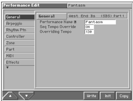 ROLAND FANTOM - Settings Common to the Entire Performance (General) - 1