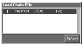 ROLAND FANTOM - Loading a Chain from Disk (Load) - 1