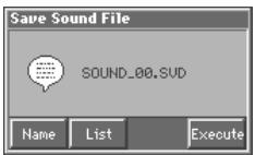 ROLAND FANTOM - Once you've selected the format in which the data is to be saved, press [8 (Select)]. - 1