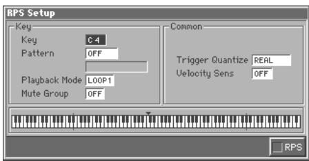 ROLAND FANTOM - Use  or  to select "RPS Setup," and then press [8 (Select)]. - 1