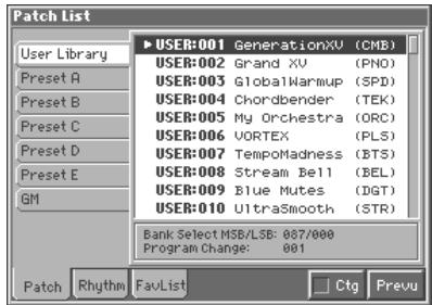 ROLAND FANTOM - Selecting Patches from the List - 1