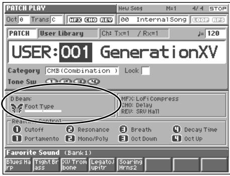 ROLAND FANTOM - Access the PATCH PLAY screen (p. 31). - 1