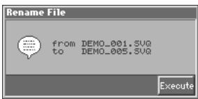 ROLAND FANTOM - Renaming a File (Rename) - 4
