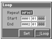 ROLAND FANTOM - **Specifying the Area of a Song that will Repeat (Loop Points)** - 2
