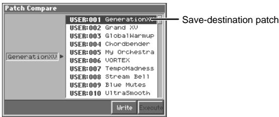 ROLAND FANTOM - Auditioning the Save-Destination Patch (Compare) - 1