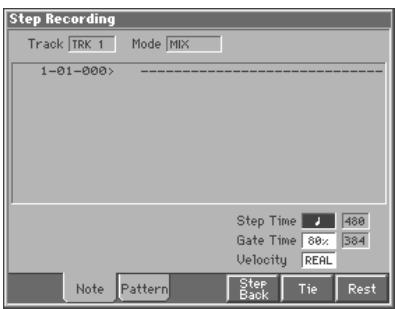 ROLAND FANTOM - Press [3 (Note)]. - 1