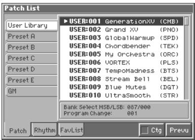 ROLAND FANTOM - Auditioning Patches (Phrase Preview) - 1