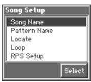 ROLAND FANTOM - Press [5 (Setup)]. - 1
