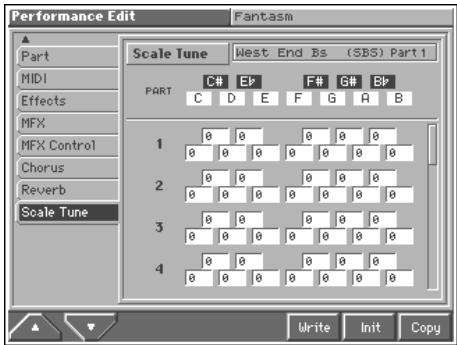 ROLAND FANTOM - Scale Tune Settings (Scale Tune) - 1